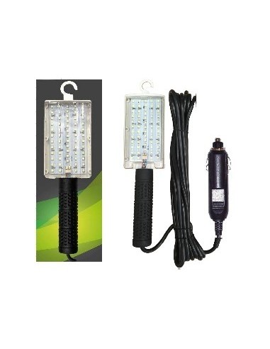 Portatil  De   60  Led -  12 V  P/  Encendedor Auto  " C - Led "  Ind. Arg. C/ 5mts