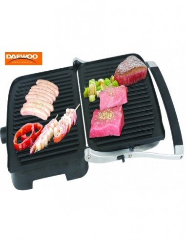 Parrilla  Multi Grill   Panini  1500 W  * Daewoo Acero Inox.  35,8 X 15,5 X 33,5 Cm