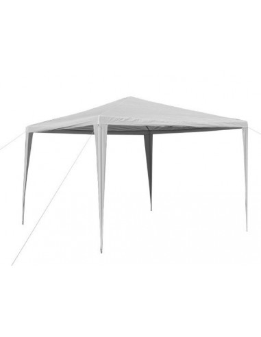 Gazebo   Blanco  Plegable    Rafia Impermeable   2,4 X 2,4 Mts   " Kushiro " 