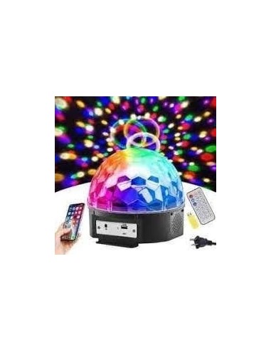 Lampara   Bolichera  Luces De Colores Hongo Led  * Rgb Con Usb Y Parlante   Mg802  Hytoshy