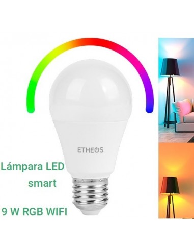 Lampara   Led  * Smart     9 W   Rgb Wifi   " Etheos "