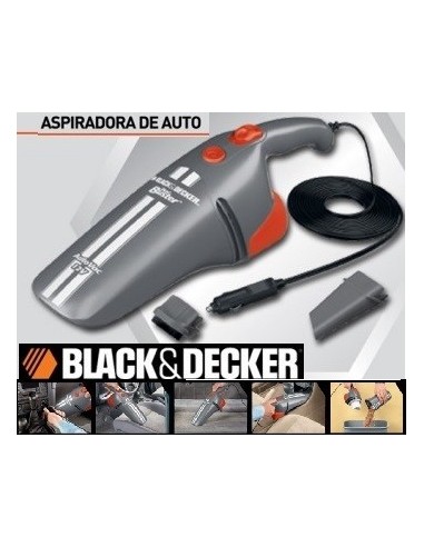 Aspiradora  Para  Auto  12 V.  " Black & Deker  "  700 Ml - Cable 5 Mts.