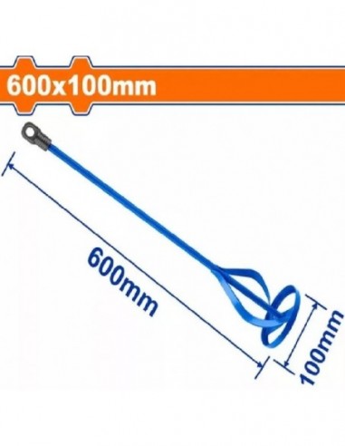 Mezclador  De  Pinturas , Etc    P/ Taladro   10  *  60 Cm  * Exgonal       " Wadfow "