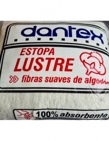 Estopa  Blanca    Lustre    " Premium "     Bolsa   500 Gr.    " Dan - Tex "