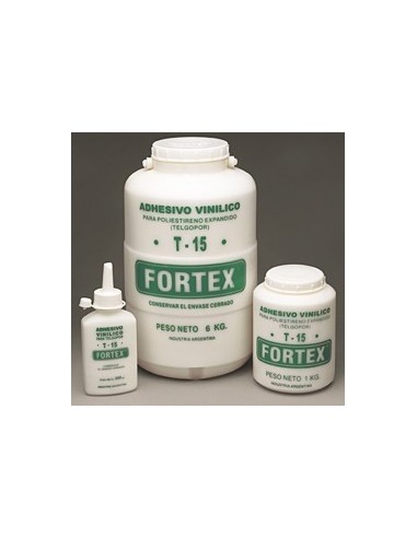 Cola T-15    " Fortex "   P/ Telgopor   X 1 Kgs.