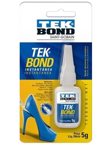 Adhesivo   " Gotita "        Bl.   * 5 Gr      Instantanea    * Tekbond       " Saint Gobain "