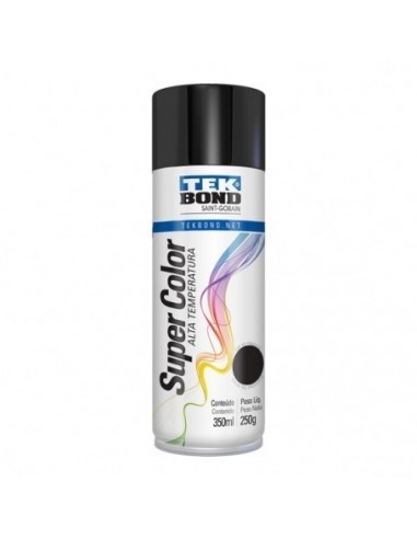 Aerosol   350 Ml / 250 Gr      Negro  Satinado             * Tekbond    "saint Gobain " 