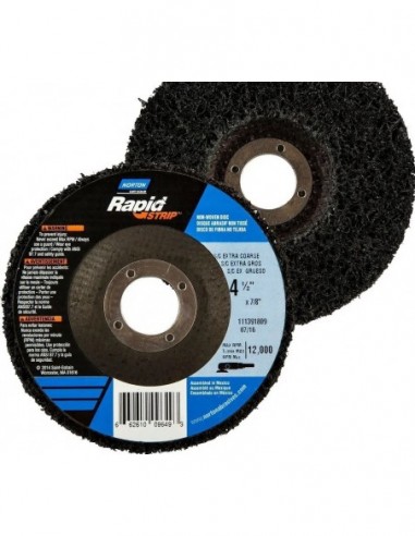 Disco   Abrasivo   Rapid  Strip    115 Mm    " Norton "   Ideal  Remocion, Limpieza Y Pulido - Nylon  Res Y Ca.sil ,